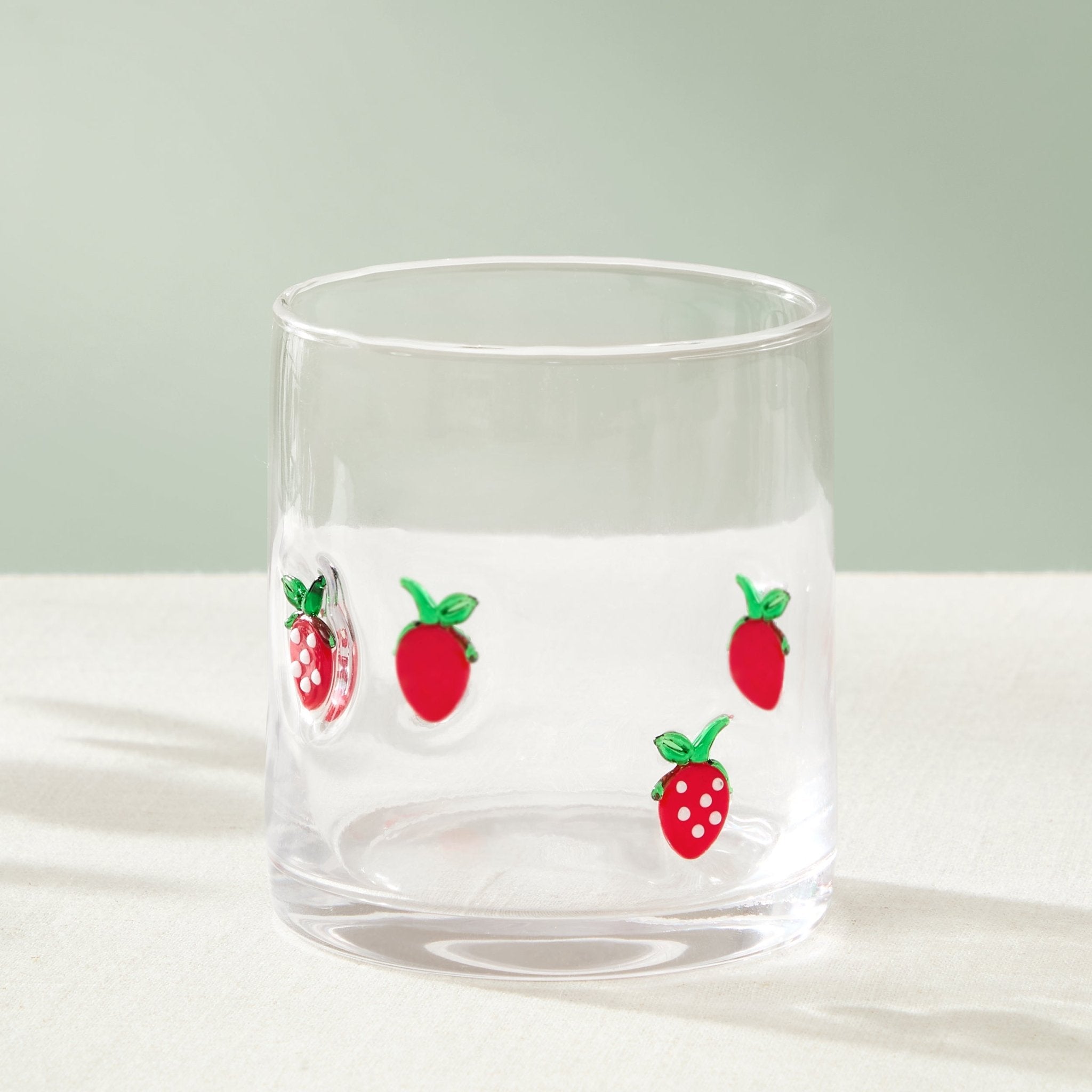 Fruity Glass Tumblers - Set of 4 - Clear