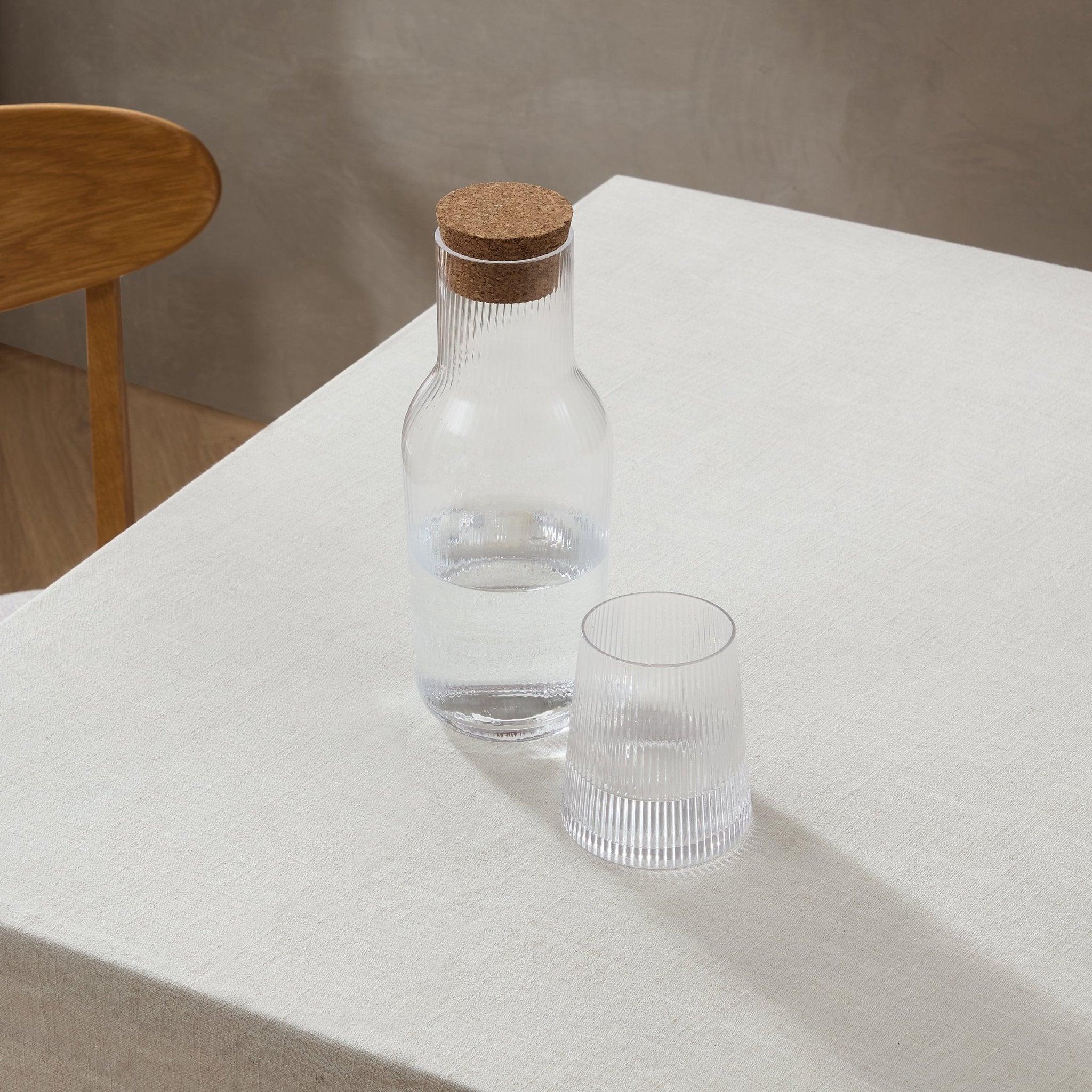 Gatsby Ripple Glass 1L Carafe - Clear