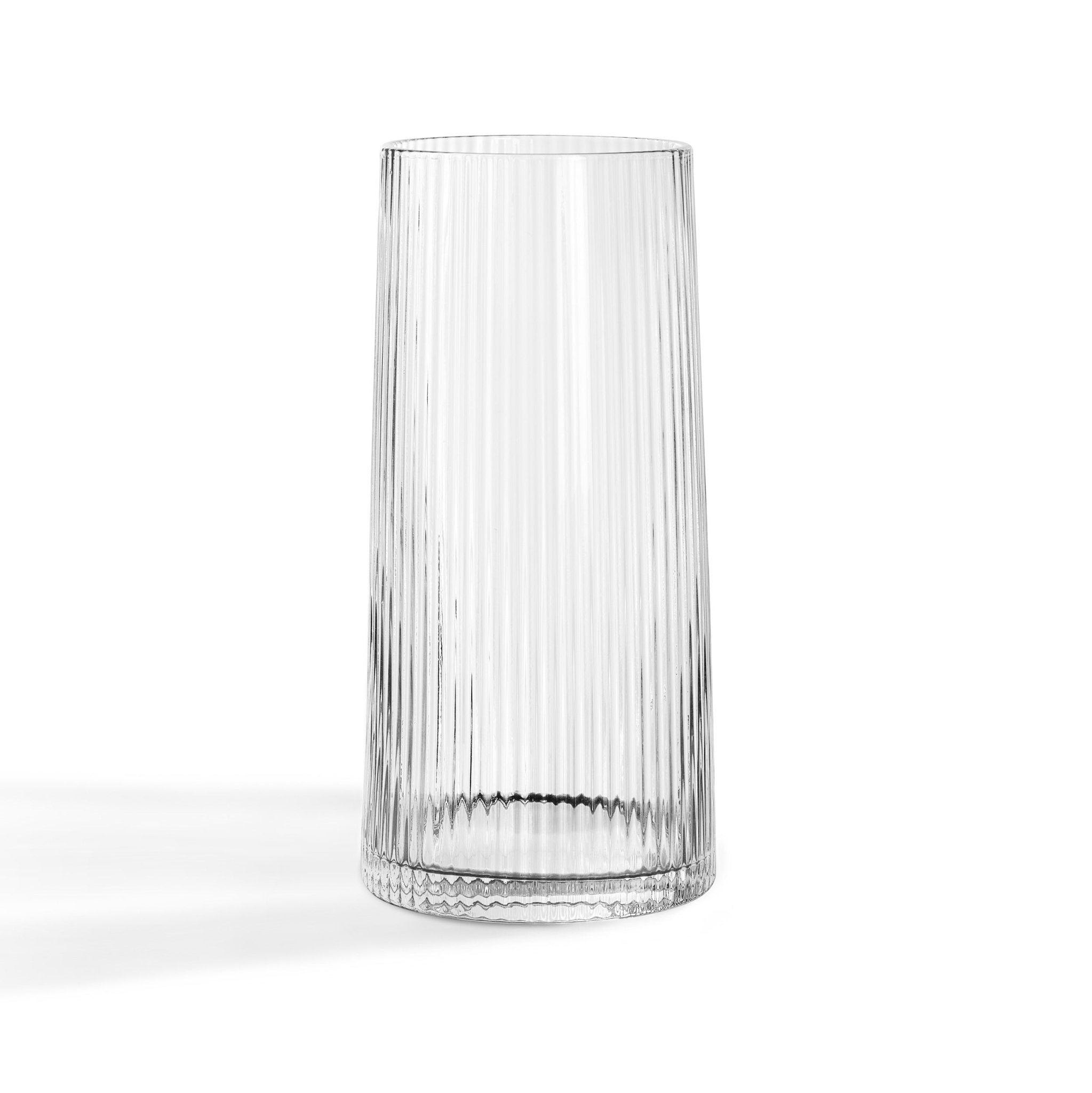 Gatsby Set of 4 Ripple Glass Highballs - Clear